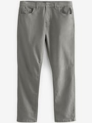 Temno siva - Slim - Hlače Soft Touch 5 Pocket Jean Style - Slika 5 iz 9