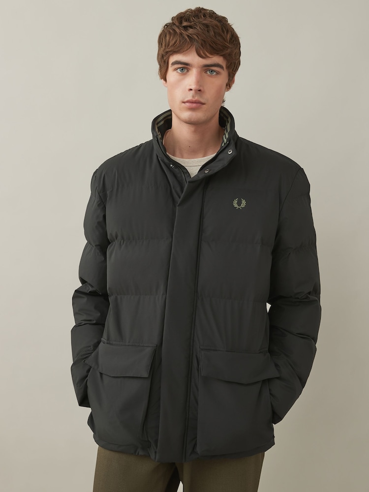 Fred Perry Black Padded Jacket - Image 1 of 10