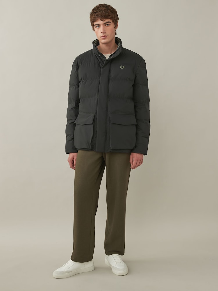 Fred Perry Black Padded Jacket - Image 2 of 10