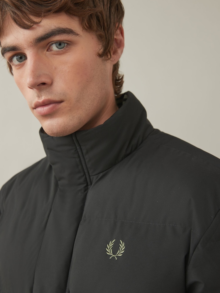 Fred Perry Black Padded Jacket - Image 5 of 10