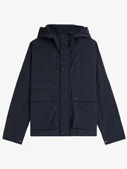 Fred Perry Navy Short Snorkal Parka Jacket - Image 1 of 2