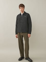 Fred Perry Black Quilted Overshirt - Image 4 of 8
