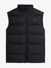Fred Perry Padded Insulated Black Gilet - Image 6 of 7
