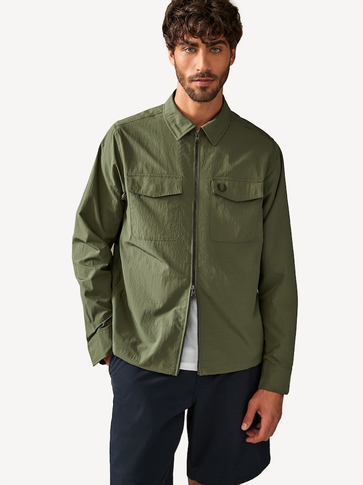 Fred Perry Zip Through Lightweight Jacket - Image 1 of 12