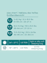 aden + anais Grey Essentials 1.0 Tog Summer 100% Cotton Sleeping Bag - Image 3 of 3