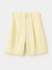 Mango Yellow Denim Bermuda Shorts - Image 5 of 7
