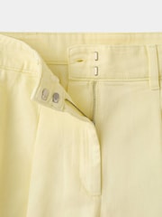 Mango Yellow Denim Bermuda Shorts - Image 6 of 7