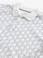 Grey 100% Cotton Scion Print Polo Shirt - Image 7 of 8