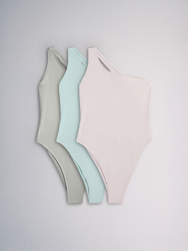 Pastellrosa/Salviegrønn/Lyseblå - The Set One Shoulder Badedrakt 3 -pakke - Bilde 1 av 9 Pastellrosa/Salviegrønn/Lyseblå - The Set One Shoulder Badedrakt 3 -pakke - Bilde 1 av 9