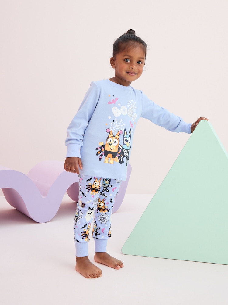 Blue Bluey License Halloween 100% Cotton Pyjamas (9mths-8yrs) - Image 2 of 6 Blue Bluey License Halloween 100% Cotton Pyjamas (9mths-8yrs) - Image 2 of 6