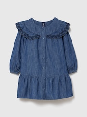 Gap Mid Wash Denim Drop-Waist Dress (6mths-5yrs) - Image 1 of 2