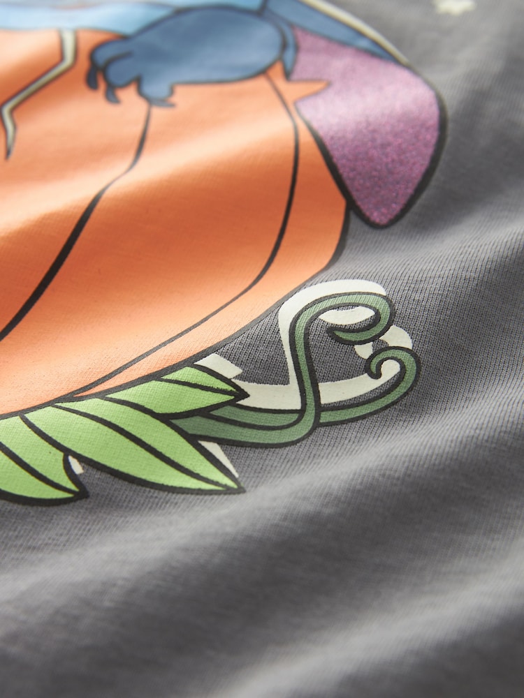Charcoal Grey Lilo & Stitch 100% Cotton Halloween License Pyjamas (3-16yrs) - Image 9 of 9