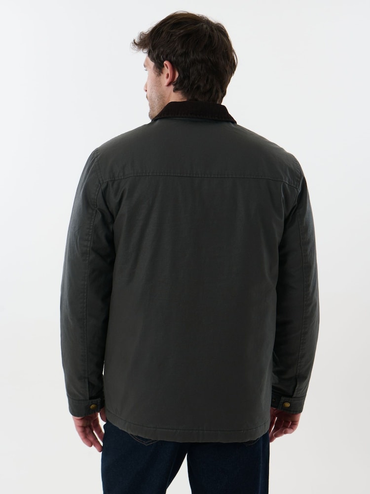 Saltwell Green Corduroy Collared Jacket - Image 2 of 8 Saltwell Green Corduroy Collared Jacket - Image 2 of 8