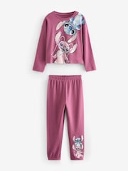 أزرق/أرجواني - حزمة من قطعيتن "2" بيجامة مزينة بطبعة مرخصة من Lilo & Stitch (3-16سنوات) - Image 9 of 11