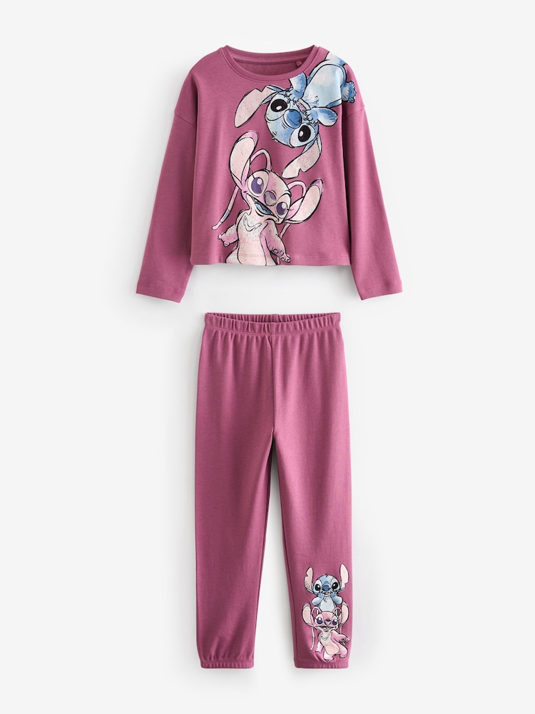 Blue/ Purple Lilo and Stitch License Pyjamas 2 Pack (3-16yrs) - Image 9 of 11