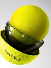 Decathlon Yellow Golf Ball Tour 900 X12 Yellow - Inesis - Image 2 of 3