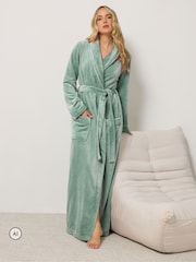 Long Tall Sally Green Super Luxe Maxi Dressing Gown - Image 1 of 6