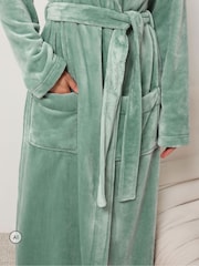Long Tall Sally Green Super Luxe Maxi Dressing Gown - Image 4 of 6