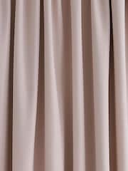 Laura Ashley Blush Pink Stephanie Blackout Lined Blackout/Thermal Pencil Pleat Curtains - Image 3 of 3
