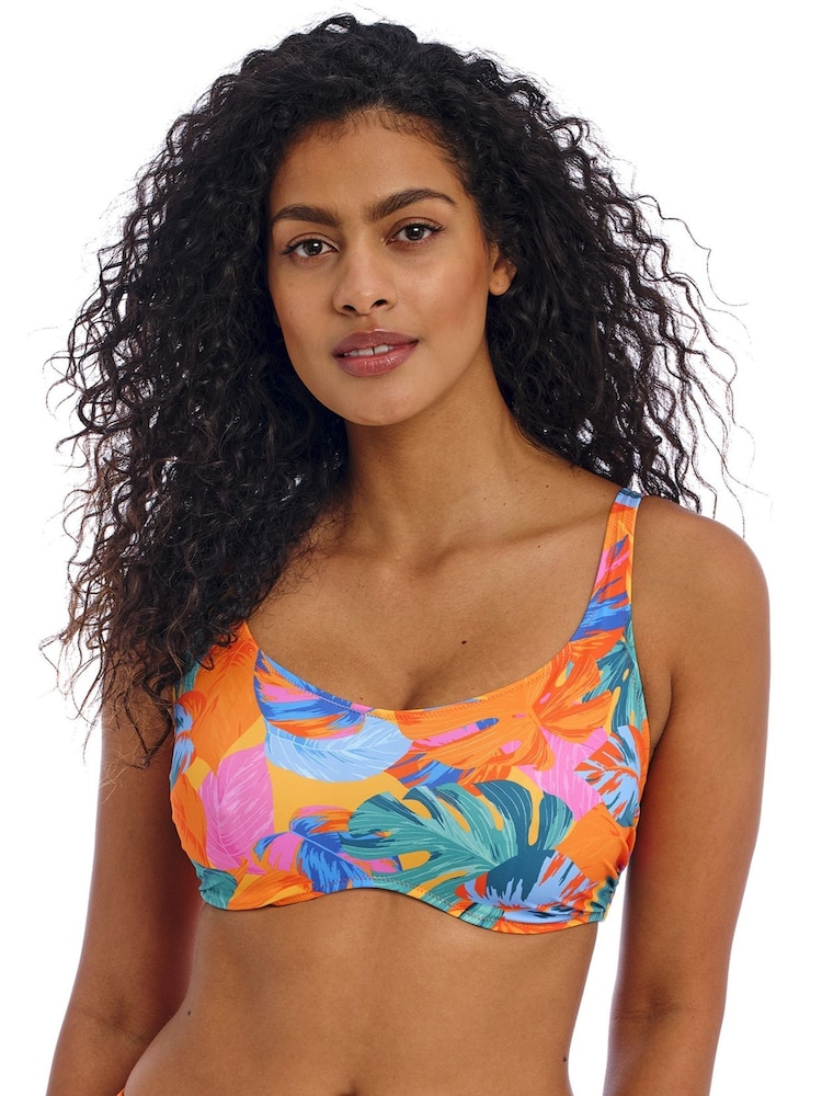 Freya Multi Zest Aloha Coast DD+ Wired Crop Bikini Top - Image 1 of 5