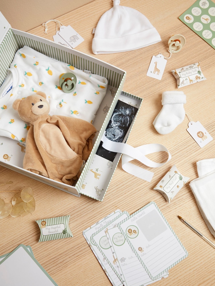 JoJo Maman Bébé Welcome Little One Baby Keepsake Memory Box - Image 2 of 9