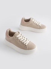Neutral Brown Chunky Sole Trainers - Image 1 of 5