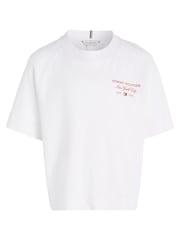 Bela majica s kratkimi rokavi in napisom Tommy Hilfiger Kids - Slika 4 iz 6