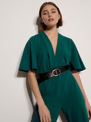 Apricot Green Jersey Crepe Straight-Leg Jumpsuit - Image 5 of 5