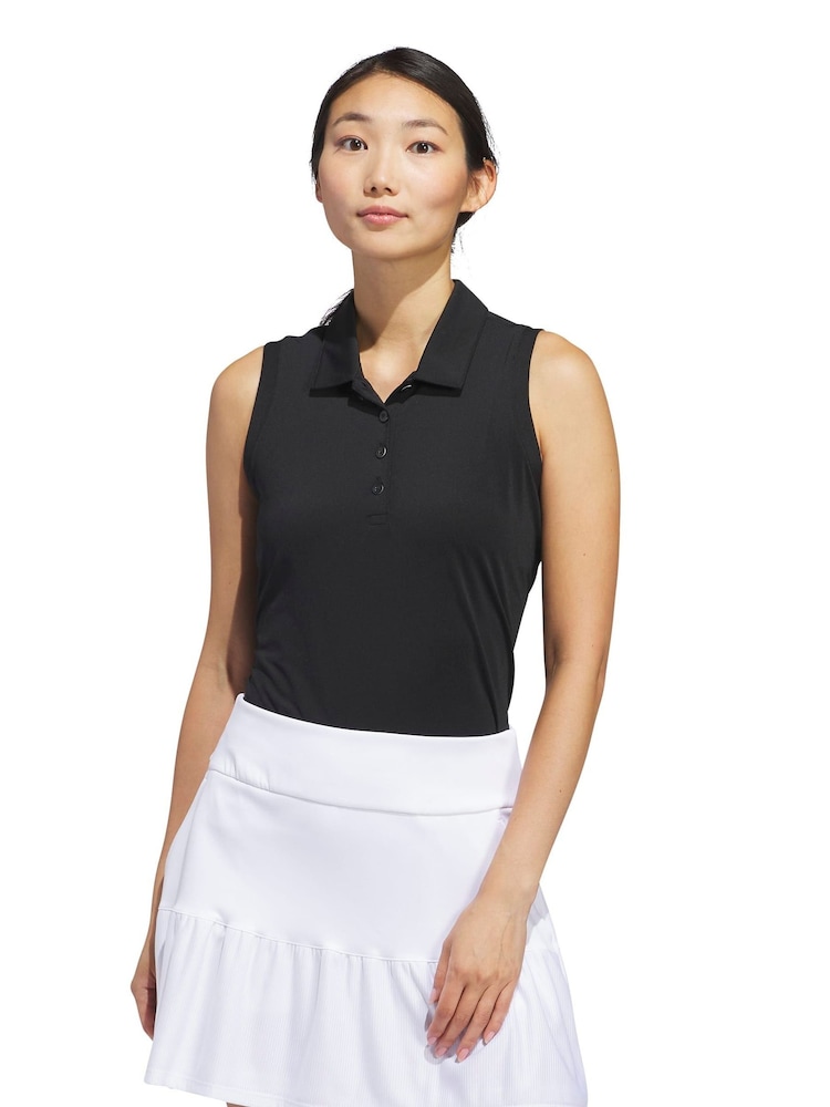 adidas Golf Black Polo Shirt - Image 1 of 6 adidas Golf Black Polo Shirt - Image 1 of 6