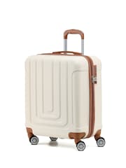 Flight Knight 56x45x25cm EasyJet Overhead 8 Wheel ABS Hard Case Cabin Carry On Hand Luggage - Image 1 of 7