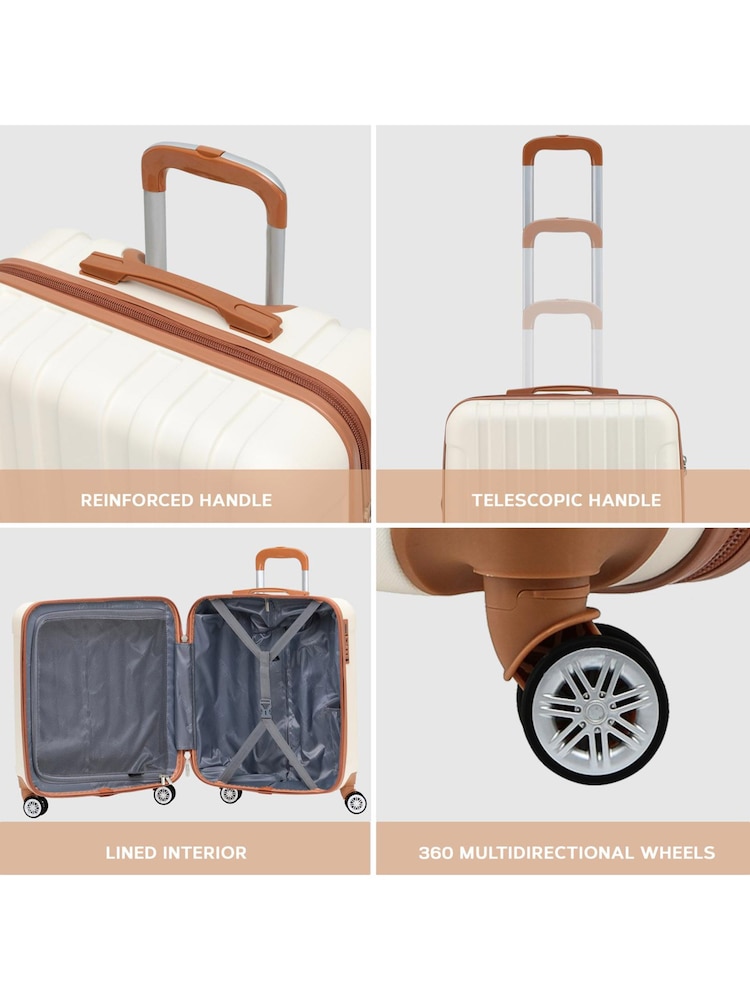 Flight Knight 56x45x25cm EasyJet Overhead 8 Wheel ABS Hard Case Cabin Carry On Hand Luggage - Image 7 of 7