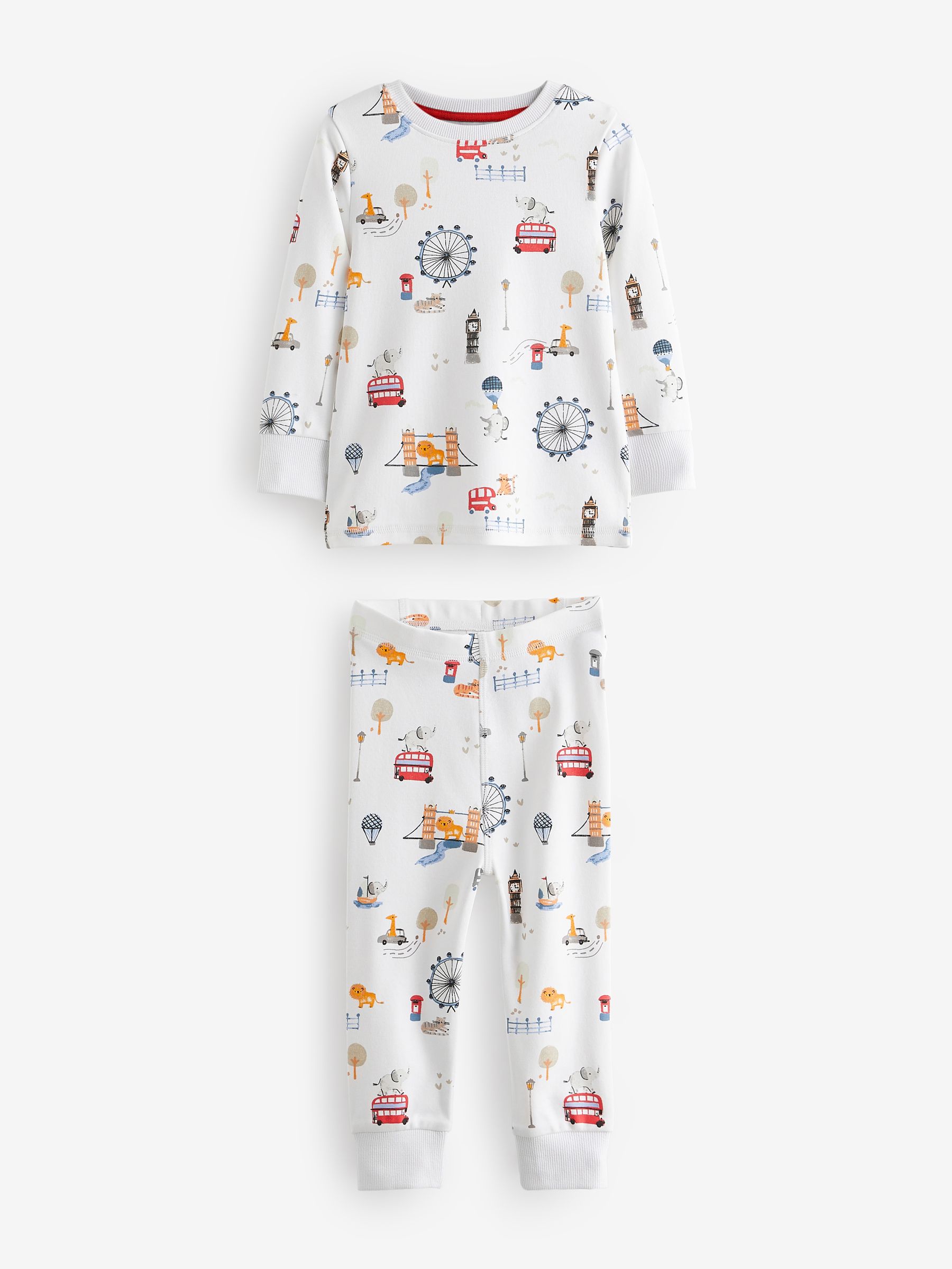 Lot De 3 Pyjamas NEXT à Manches Longues - Confort Et Style - Basiques Intemporels