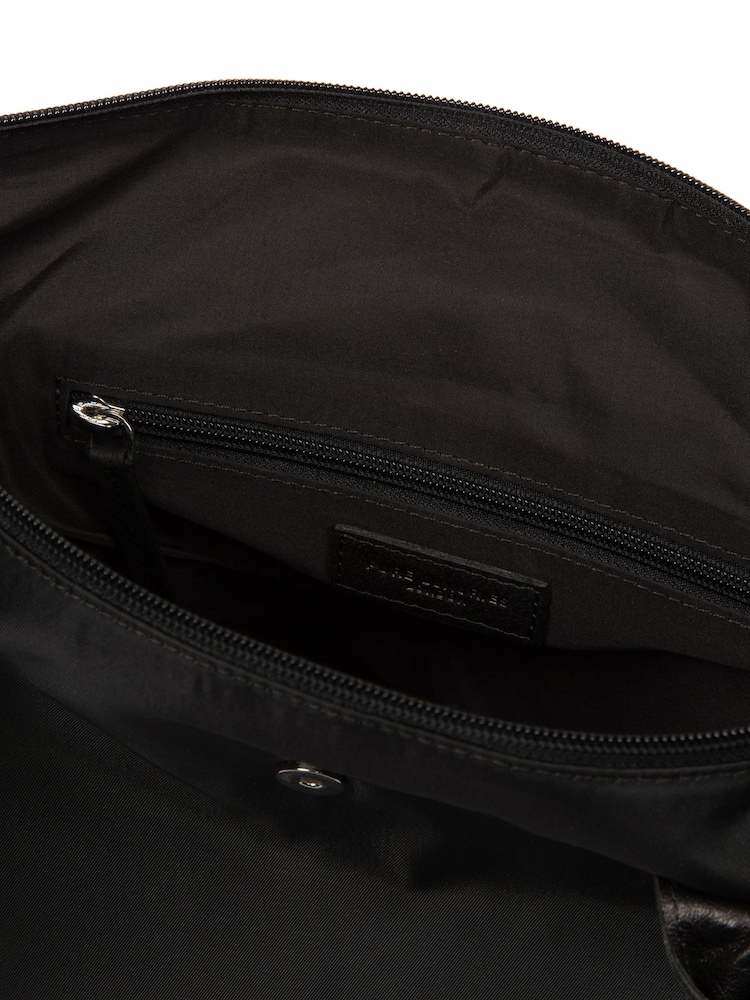 Pure Luxuries London Black 'Josette' Canvas & Leather Tote Bag - Image 6 of 6 Pure Luxuries London Black 'Josette' Canvas & Leather Tote Bag - Image 6 of 6