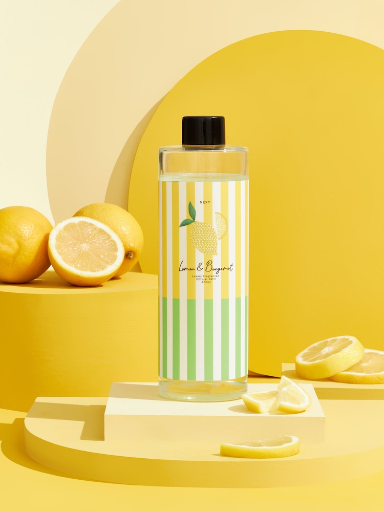 Lemon & Bergamot 400ml Refill Fragranced Reed Diffuser - Image 1 of 3