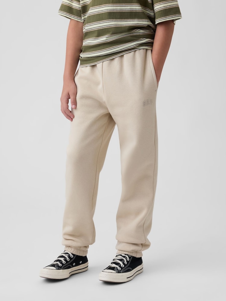 Gap Cream Vintage Soft Relaxed Logo Joggers (4-13yrs) - Image 1 of 5