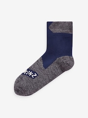 Sealskinz Blue Bircham Waterproof All Weather Ankle Length Socks - Image 3 of 3