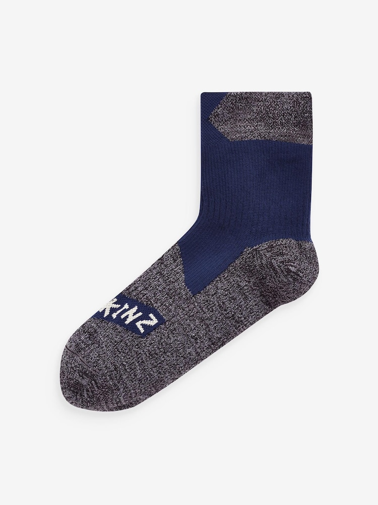 Sealskinz Blue Bircham Waterproof All Weather Ankle Length Socks - Image 3 of 3
