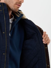 Mėlyna - „Saltwell Borg“ pamušalu dengta Harrington striukė - 6 paveikslėlis iš 6