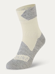 Sealskinz Cream Bircham Waterproof All Weather Ankle Length Socks - Image 1 of 2