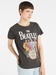 Amplified Grey The Beatles Pepper 100% Cotton T-Shirt - Image 3 of 4