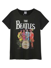 Amplified Grey The Beatles Pepper 100% Cotton T-Shirt - Image 4 of 4