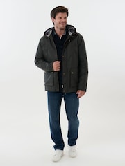 Saltwell Wax Cotton Hooded Jacket - Image 3 of 6