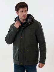 Saltwell Wax Cotton Hooded Jacket - Image 4 of 6