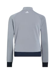 adidas Golf Blue Textured Layering Sweatshirt - Image 2 of 5
