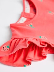 Red/ Navy/ White Strawberry 2 Pack Baby T-Shirts and Shorts Set - Image 10 of 12