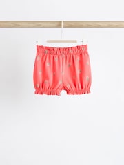 Red/ Navy/ White Strawberry 2 Pack Baby T-Shirts and Shorts Set - Image 7 of 12