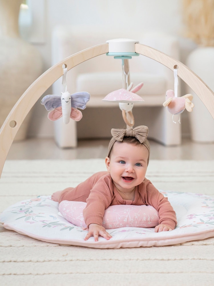 aden + anais Pink Girl 100% Cotton Discover Ma Fleur Activity Gym - Image 1 of 5