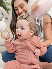 aden + anais Pink Girl 100% Cotton Discover Ma Fleur Activity Gym - Image 3 of 5
