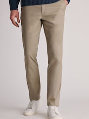 Brook Taverner Cream Textured Stretch Cotton Trousers - Image 1 of 4