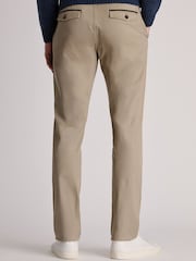 Brook Taverner Cream Textured Stretch Cotton Trousers - Image 2 of 4
